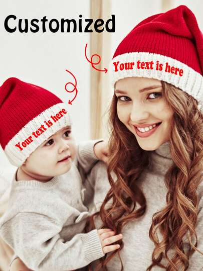 Personalized Children's Hat - Unique, Custom-Made Hat As A Perfect Gift For Family, Friends, And Loved Ones Back To School Winter Gift Ideas Boy Girl Valentine's Day