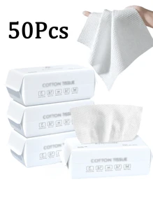 300/200/100片一次性毛巾加厚加大洗脸巾柔软卸妆湿巾干性护肤卸妆配件适合敏感肌肤干湿两用无纺布柔软洗脸巾海滩度假必备方便旅行。