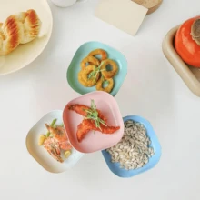 10 Pieces Cat Food Bowl Set, 5.7 Inch Wide Shallow Cat Bowl For Relief Whisker Fatigue,Small Flat Cat Dish, Shallow Pet Feeding Dish Or Plate For Cats And Small Dogs - 黑色 - 查看 5
