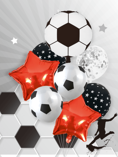 8 قطعة/مجموعة بالونات فوليه كرة القدم وبالونات لاتكس، لحفلة عيد الميلاد وحفلات كأس العالم، مستلزمات ديكور