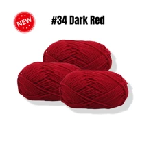 3 Knäul 100% Acryl-Softoragarn mit insgesamt 75 Gramm 4-fädigem Milchgarnmischung zum Handstricken DIY-Projekten