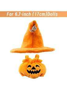 Vestido de calabaza para muñeca de 17 cm, disfraz de Halloween para muñeca Generación 1 y 2 (solo ropa)