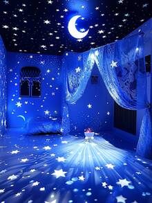 LED Star Projection Lamp, In Romantic Star Mode, Thousands Of Stars Are Laid Out On The Ceiling To Form A Galaxy, Making It Seem As If One Can Look Up At The Universe While Lying Down. It Is An Extremely Thoughtful Gift For Festivals. During The Day, It Is A Delicate Small Ornament On The Table. At Night, It Transforms Into A Dream Machine, Filling Every Ordinary Moment With Immersive Light And Shadow Surprises!