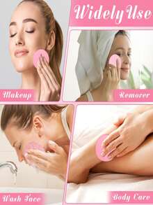 Komprimierter Gesichtsreinigungsschwamm, geeignet für Kosmetiker, komprimierter Make-up-Schwamm, runder Gesichtswaschschwamm, komprimierter Peeling-Make-up-Entfernerschwamm für Frauen, Valentinstag-Geschenk, Weihnachtsgeschenk, Schulanfang