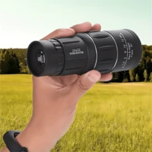 16x52 Monocular Telescope - Portable, High Magnification, Suitable For Birdwatching, Camping, Black, Long Distance Vision, PVC Design - Black - View 6