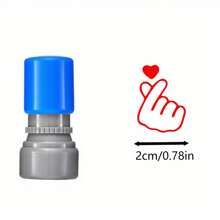 1Pc Teacher Encouragement Seal - Creative Red Ink For Grading And Motivation, Circular "Bravo!" Design With A Thumbs Up Symbol, Perfect For School And Office Use, Teacher Thank You Gift - A - View 11