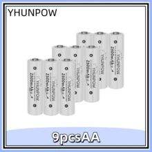 YHUNPOW - Rechargeable Ni-MH Batteries, 1.2V, AA 2500mAh/AAA 950mAh Options, Suitable For Remote Controls, Toy Cars, Game Controllers, And More - AA - View 18