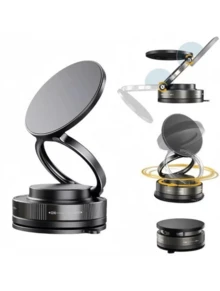 Strong Magnetic Car Phone Holder With Foldable Design - 白色 - 查看 3
