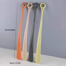 1 件长柄鞋拔，便携式提鞋器，适用于孕妇、老年人，方便穿鞋辅助工具