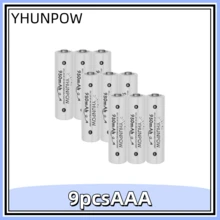 YHUNPOW - Rechargeable Ni-MH Batteries, 1.2V, AA 2500mAh/AAA 950mAh Options, Suitable For Remote Controls, Toy Cars, Game Controllers, And More - AAA - View 15