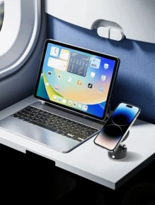Strong Magnetic Car Phone Holder With Foldable Design - Black - View 8