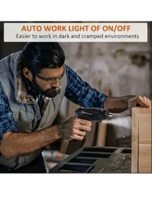 1 قطعة [طقم مثقاب لاسلكي صغير] بطارية ليثيوم قابلة للشحن عبر USB، مثقاب صغير محمول لاسلكي، مفك كهربائي لاسلكي، طقم أدوات كهربائية للإصلاحات المنزلية