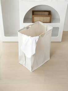 1pc Large Household Laundry Basket Dirty Clothes Basket, Clothes Storage Basket, Bathroom Storage Basket Laundry Bag, Wardrobe Storage And Storage, Simple Care, Waterproof, Foldable Dirty Clothes Basket, Storage Organizer Can Store Clothes Towels Toys, Suitable For Bathroom, Living Room, Bedroom