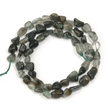 Aproximadamente 45 piezas de cuentas de piedra ovaladas asimétricas naturales surtidas, cuentas sueltas de cristal de ágata vintage de estilo informal para hacer joyas, pulseras, collares, colgantes y decoración - Multicolor - Ver 45