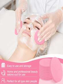 Komprimierter Gesichtsreinigungsschwamm, geeignet für Kosmetiker, komprimierter Make-up-Schwamm, runder Gesichtswaschschwamm, komprimierter Peeling-Make-up-Entfernerschwamm für Frauen, Valentinstag-Geschenk, Weihnachtsgeschenk, Schulanfang