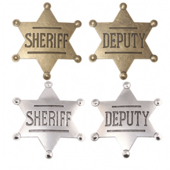 1 件/3 件男士金属胸针，动漫卡通胸针，美国州长徽章警长金属胸针别针，复古徽章配饰，背包装饰，角色扮演配饰，实惠的收藏礼物，万圣节