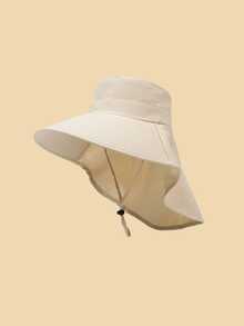 1 件装男女通用钓鱼太阳帽，宽边夏季户外休闲防晒面罩徒步旅行钓鱼帽 - 防曬遮陽帽 - 查看 15