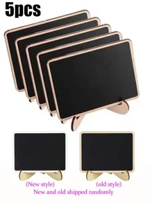 20 st mini-svart tavla-displaypaneldekoration, heminredningsskyltar, mini-anslagstavla i trä, lämplig för bröllop, bakningsdisplay, hotell, bankett, dessert, bordskort, mors dag-examen