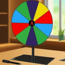 seashpea 1 件旋转奖品轮桌面 - 12 英寸旋转轮，带重型底座，奖品旋转轮，带标记和擦除功能的奖品轮，适用于狂欢节派对酒吧财富游戏