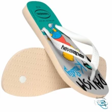 Havaianas Simpsons Casual Flip Flops For Men, Adult, Original - 稻草米色 - 查看 3