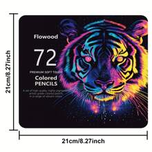 72 Oil Colored Pencils Set - Numbered Coloring Pencils In Metal Case - Art Supplies Colored Pencils Back To School - 72 Colors Oil Colored Pencils - View 2