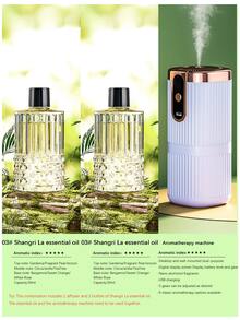 جهاز نشر العطور الكهربائي، متوفر ب- 6 خيارات من العطور. هذا الرابط يشمل: الخيار 1 (زجاجة عطر واحدة)، الخيار 2 (زجاجتي عطر)، الخيار 3 (جهاز نشر العطور + زجاجتي عطر). يُطلق على المنتج أيضًا جهاز نشر العطور التلقائي أو آلة رش العطور. إنه جهاز رش مستطيل أبيض، يمكن وضعه في غرفة المعيشة أو غرفة النوم أو المكتب أو المكتبة.