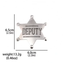 1 pieza/3 piezas Broche de metal para hombres, broche de dibujos animados de anime, broche de metal de insignia de sheriff del estado de EE. UU., accesorio de broche vintage, decoración de mochila, accesorio de cosplay, regalo coleccionable asequible, Halloween - Multicolor - Ver 13