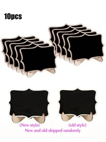 20 st mini-svart tavla-displaypaneldekoration, heminredningsskyltar, mini-anslagstavla i trä, lämplig för bröllop, bakningsdisplay, hotell, bankett, dessert, bordskort, mors dag-examen