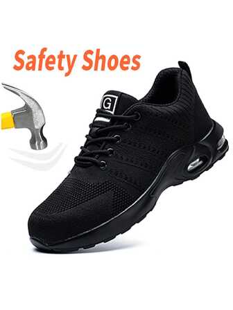 Shoes Work Shoes Steel Toe Men Puncture-Protective Work Boots Indestructible Lightweight Air Cushion