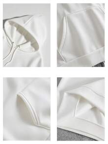 Men's Graphic Hoodie DoubleSided Print, Premium Cotton, Cool Anime Design, Comfortable Fit, Long Sleeve Pullover Sweatshirt, Streetwear Fashion, Unique Gift Idea For Him. - 白色 - 查看 5