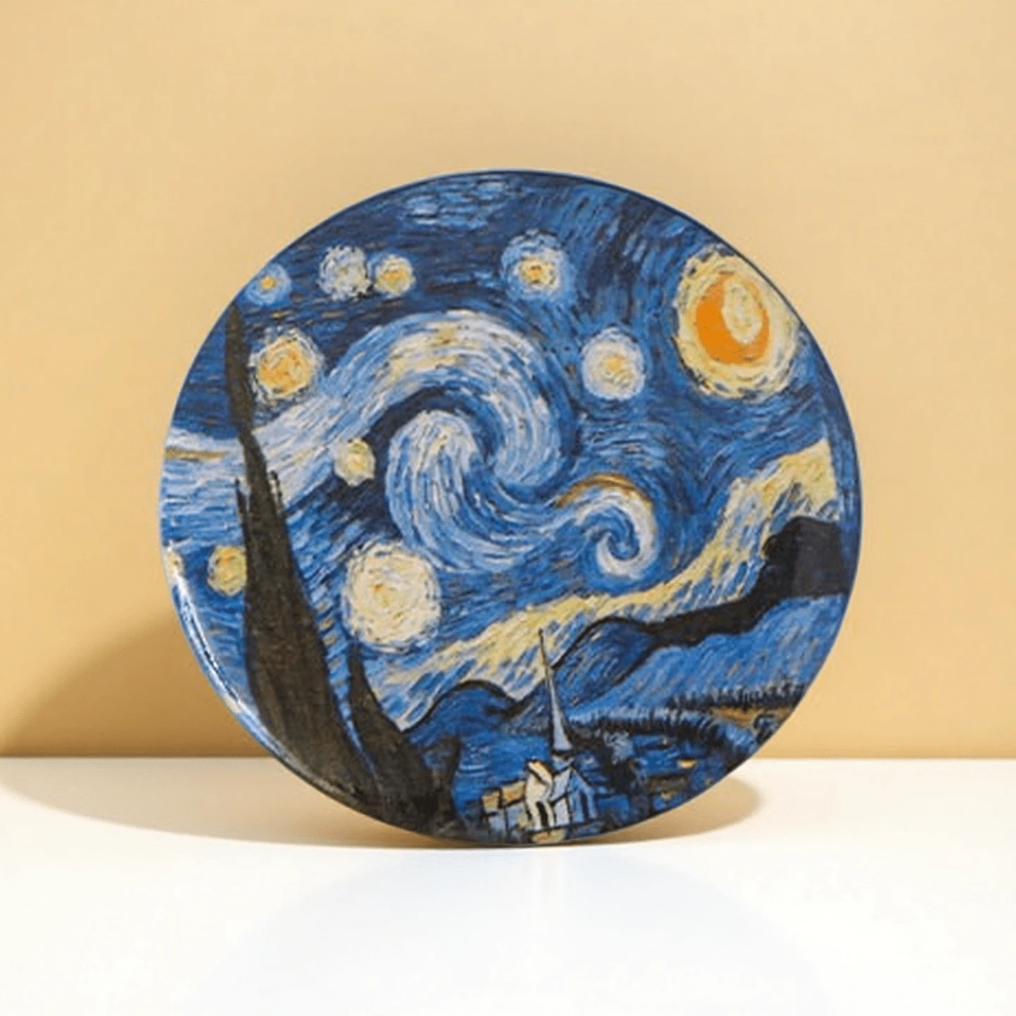 1 Stück Damen Brosche, neue Van Gogh Landschaftsmalerei Öl Brosche, weltberühmte Gemälde Anstecknadel für Kleidung, Taschen, Accessoires, Geschenk für Mutter, Freunde, Feiertage