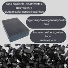 Handmade Soap With Activated Charcoal And Cucumber For Deep Cleansing Of The Skin - màu đen - Xem 3