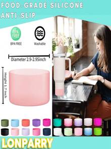 1 pieza Funda protectora de silicona para Tumbler H2.0 de 20-40 Oz y Botella de Agua de 12-24 Oz - Funda para la parte inferior de la taza que se ajusta a los accesorios de la taza (Tumbler no incluido)