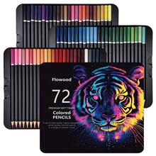 72 Oil Colored Pencils Set - Numbered Coloring Pencils In Metal Case - Art Supplies Colored Pencils Back To School - 72 Colors Oil Colored Pencils - View 8