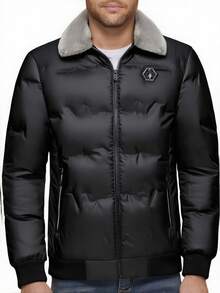 Neue Fleece-Kragen verstärkte Herren Sportjacke, Kentkragen, vielseitig tragbare Oberbekleidung