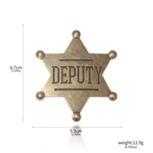 1 pieza/3 piezas Broche de metal para hombres, broche de dibujos animados de anime, broche de metal de insignia de sheriff del estado de EE. UU., accesorio de broche vintage, decoración de mochila, accesorio de cosplay, regalo coleccionable asequible, Halloween - Multicolor - Ver 2