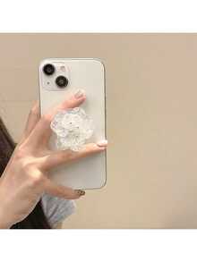 3D 花卉手机支架，可爱小巧的桌面支架，兼容智能手机，兼容 、Android 手机，生日、家人、朋友的礼物，推拉式手机支架，手机配件