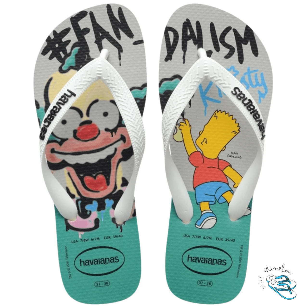 Havaianas Simpsons Casual Flip Flops For Men, Adult, Original - 稻草米色 - 查看 1