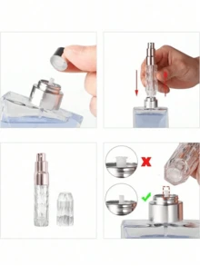2 bình xịt nước hoa mini cầm tay có thể nạp lại, chai xịt du lịch 5ml/0.2oz, phụ kiện, quà tặng cho mẹ, phụ nữ, bé gái, phụ kiện du lịch cho kỳ nghỉ, đồ dùng thiết yếu cho chuyến du lịch mùa hè - Nhiều màu - Xem 3
