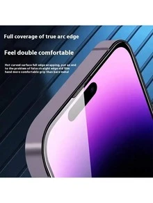 2pcs Tempered Glass Screen Protector, Compatible With IPhone 17 Pro Max/17 Pro/17 Air/17/16/16 Plus/16 Pro/16 Pro Max/15/14/13/12/11 Pro Max/X/XS/XR/Mini/7/8/14 Plus, Also Fits 14/15 Pro Max, Please Provide Phone Model, High-Definition Transparent Screen Film - Clear - View 3