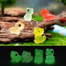 Nuevo producto transfronterizo, Reptil luminoso en la oscuridad de paisaje micro, Mini gecko, Accesorios de decoración DIY, Adorno de dinosaurio en miniatura, Decoración de habitación, Regalo para niños, Regalo sorpresa, Juguete para novia