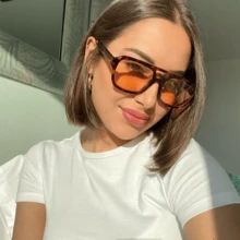 New Retro Aviator Double-Bridge Fashion Glasses , Square Frame Personalized Outdoor Versatile Glasses, Suitable For Daily Street Style, Ocean, Beach, Fashion For Women