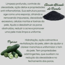 Handmade Soap With Activated Charcoal And Cucumber For Deep Cleansing Of The Skin - màu đen - Xem 2
