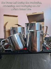 不锈钢牛奶起泡壶，适用于咖啡艺术、学校用品、返校