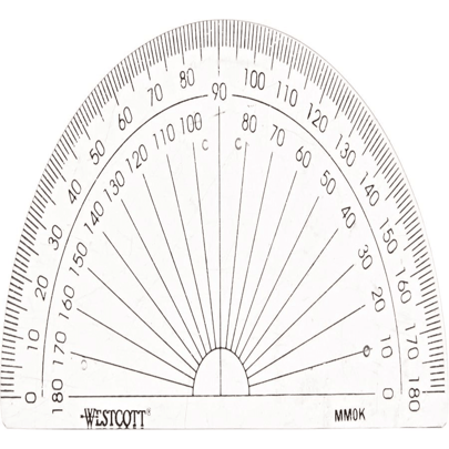 Westcott Clear Protractor, 12925