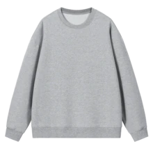 Customized Personalized Night-Time Glowing Men's Crew-Neck T-Shirt, Offering Seven Color Options And Twelve Pattern Choices. Absorbs Light And Then Emits It In The Dark, Long Sleeve Top - Grey - View 3