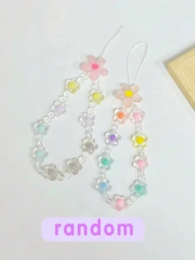 Ốp điện thoại chống sốc, viền lượn sóng, bóng bẩy, họa tiết hoa hoạt hình 3D, kèm vòng tay hạt cườm thủ công, tương thích với iPhone 17pro/17Air/17/17promax/16/11/16pro/16plus/16promax/16e/15Promax/13/14/12/XS/XR/7G/8P, tương thích với Samsung Galaxy S25/S25PLUS/S25 Ultra/A16/A36/A26/A56 - Nhiều màu - Xem 10