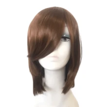 Short Long Bob Wig 40cm - Modern Cut, High Quality Fiber | Yan Hair Various Colors Everyday Fantasy Cosplay - 藍色 - 查看 2