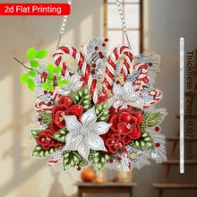 Pandantiv cu pictură cu diamant peisagistic pentru adulți, formă specială de diamant cristal DIY, pictură acrilică cu diamant, set de decor pentru ferestre, decor de perete suspendat pentru casă și grădină