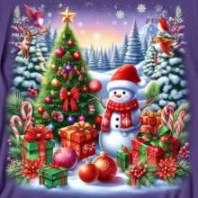 1 套成人钻石画马赛克艺术套件，全圆形钻石宝石画套装，可作为家居装饰礼物，尺寸 30x30cm/11.81x11.81 英寸 - 彩色 - 查看 1